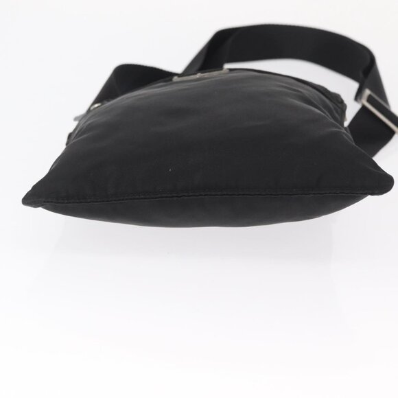 Authentic PRADA Shoulder Bag Nylon Black Silver - Picture 16 of 16